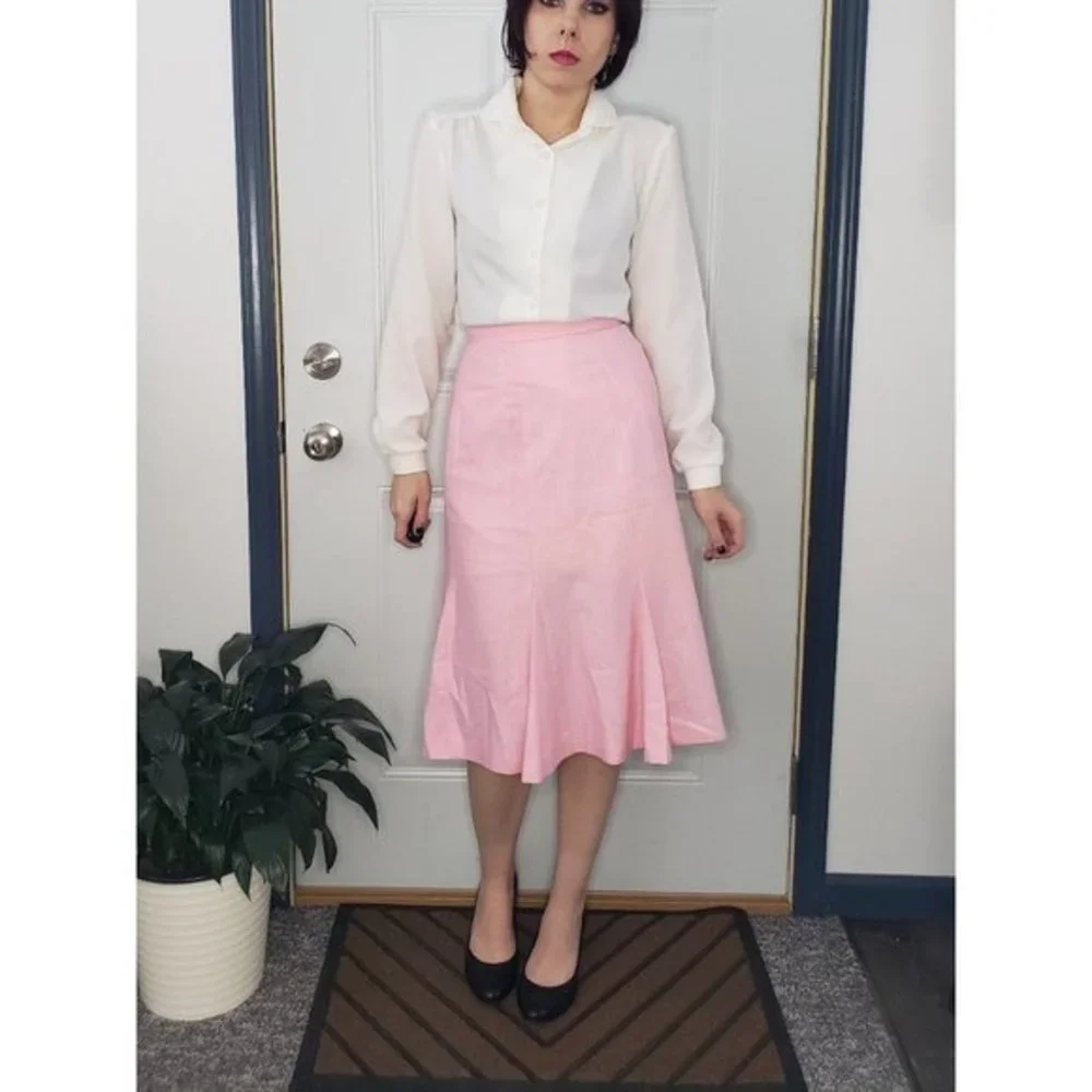 Vintage‎ 70s(?) Homemade Pink Skirt and Blazer